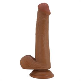 22 cm Yeni Nesil Çift Katmanlı Realistik Vantuzlu Dildo Penis - Tallen