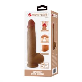 Belden Bağlamalı 23,5 cm Realistik Vantuzlu Dildo Penis - Orton