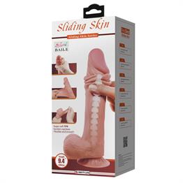 Belden Bağlamalı 24 cm Kıkırdak Yapılı Çift Katmanlı Gerçekçi Melez Dildo Penis