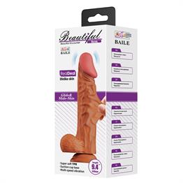 Belden Bağlamalı 24 cm Titreşimli Vibratör Realistik Penis Dildo - Buraq