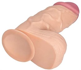 24,5 cm Vantuzlu Realistik Penis Anal Vajinal Dildo