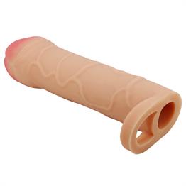 2,5 cm Dolgulu Premium Ten Rengi Silikon Penis Kılıfı - Bunion