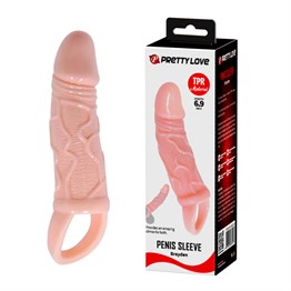 3 cm Dolgulu Penis Kılıfı Uzatmalı Prezervatif Dildo