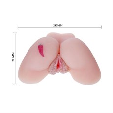 Titreşimli Sesli Isıtıcılı 3 Boyutlu Realistik Kalça Vajina Anüs