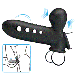 Hava Yastıklı Premium Zenci Rengi Silikon Penis Kılıfı - Crane