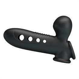 Hava Yastıklı Premium Zenci Rengi Silikon Penis Kılıfı - Crane
