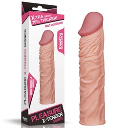 Nature Extender 5 cm Dolgulu Premium Ten Rengi Silikon Penis Kılıfı