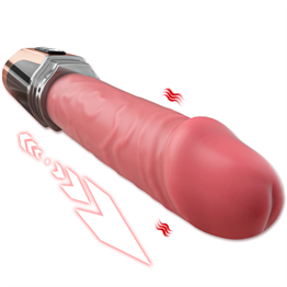 Şişirilebilir İleri Geri Hareketli USB Manyetik Şarjlı 23 cm İleri Geri Hareketli Titreşimli Dildo - Jose