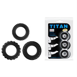 Titan 3lü Tırtıklı Penis Halkası