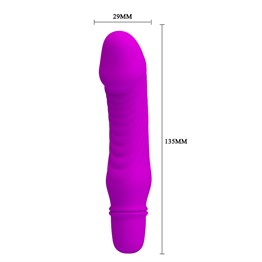 10 Titreşim Özellikli Vibratör Mor 13.5 cm