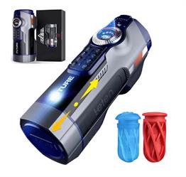 USB Şarjlı Sesli Isıtmalı İleri Geri Hareketli Titreşimli Emme Vakum Ayarlı Masturbatör - Leten Future 708