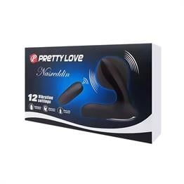 USB Şarjlı Uzaktan Kumandalı 12 Modlu Şişirilebilir Titreşimli Prostat Vibratör ve Anal Plug Siyah