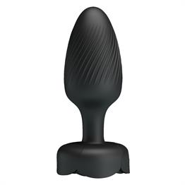 USBden Manyetik Şarjlı 10 Farklı Titreşimli 5 Led Işıklı Silikon Anal Plug - Osborn