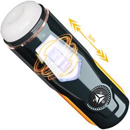 USBden Şarjlı 3cm İleri Geri & Sağ Sol Titreşim Fonksiyonlu Realistik Masturbatör - Aneemun