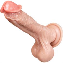 Yeni Nesil Çift Katmanlı 23 cm Realistik Dildo Penis