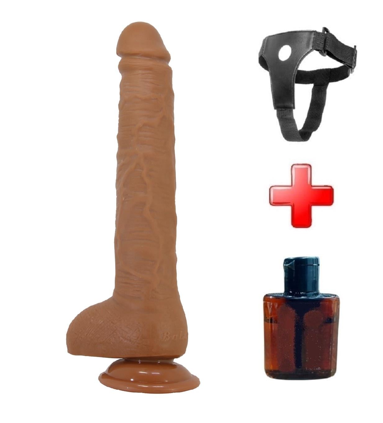 Belden Bağlamalı 28 cm Gerçekçi Uzun Dildo Penis - Dick