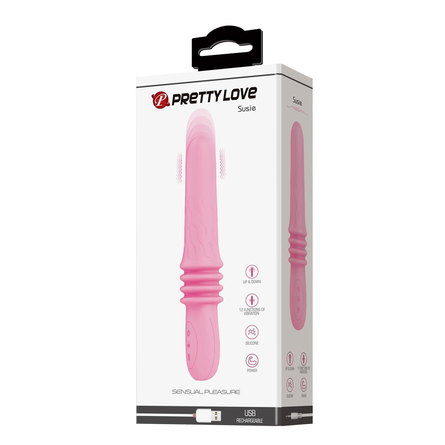 USB Şarjlı İleri Geri Hareketli Teknolojik Vibratör Mor – Susie