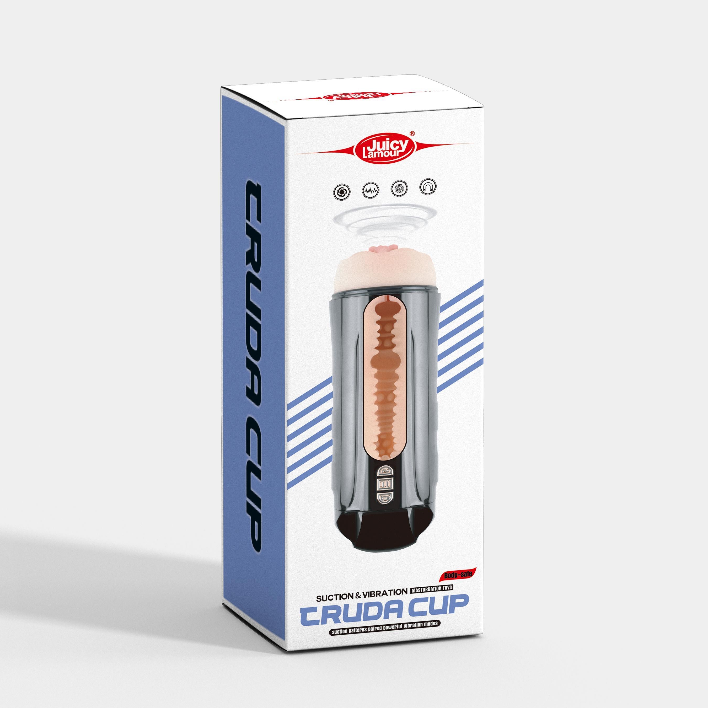 USB'den Şarjlı 5 Emme ve Güçlü 7 Titreşim Fonksiyonlu Realistik Masturbatör - Truda