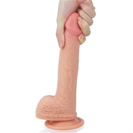 22 cm Gerçekçi Çift Katmanlı Silikon Penis