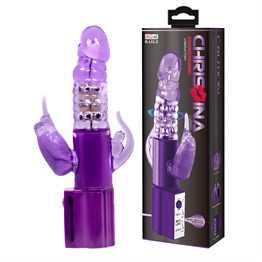 Oynar Başlı Klitoral & Anal Uyarıcılı Teknolojik Vibratör Penis