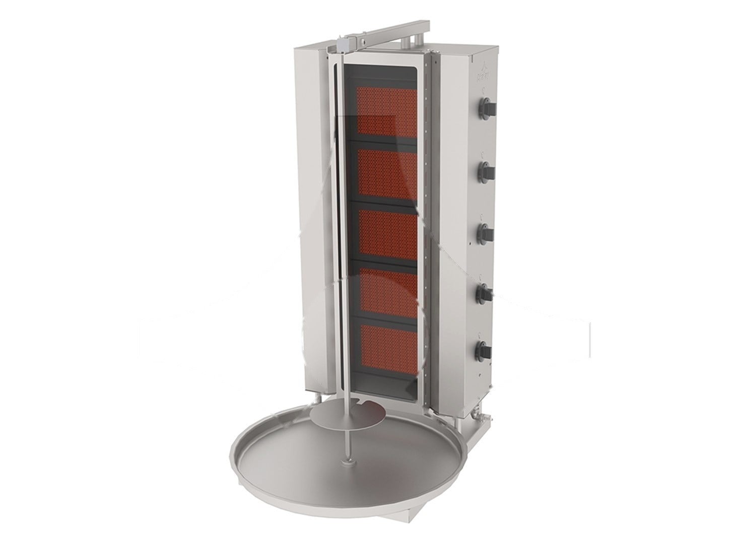 ADGC-5S - Atalay Gazlı Camlı Döner Ocağı 630x745-SABİT DÖNER OCAKLARI  - Demasan
