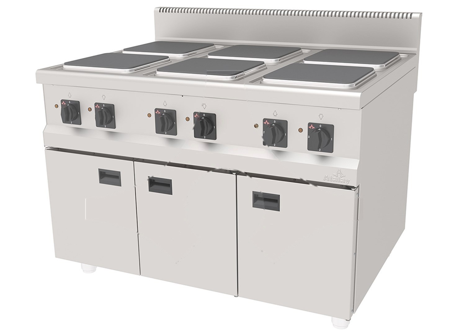 AEO-1290 - Atalay Elektrikli Ocak 6 X 300 X 300 1200x900-ELEKTRİKLİ OCAKLAR - Demasan
