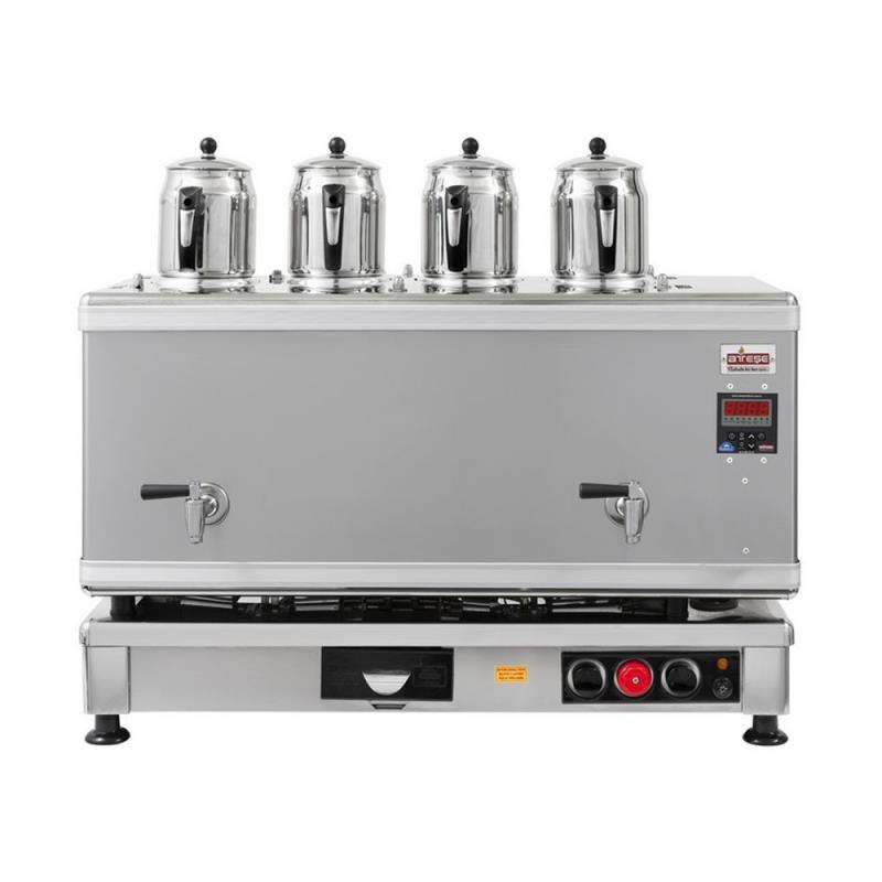 Ateşe Titanium Akıllı Dijital Gazlı & Elektrikli İnox Çay Makinesi (4 Demlikli) KAHVECİ (YEDEKLERİ) OCAKLARI
