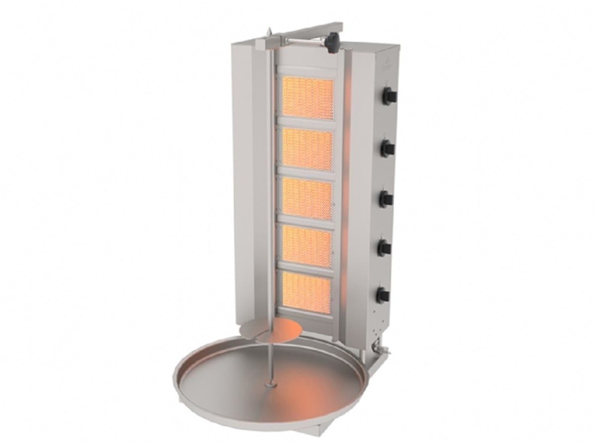 ADG-5S Atalay 5 Radyanlı Döner Ocağı Gazlı 