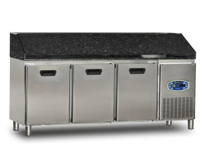Tezgah Tipi Buzdolabı Granitli, 3 Kapılı