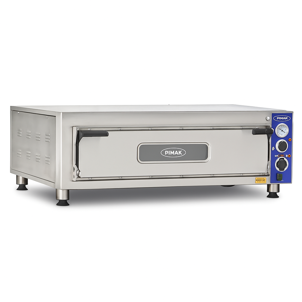 Pimak M013-6G Gazlı Pizza Fırını | Tek Katlı 6 Pizza Kapasiteli