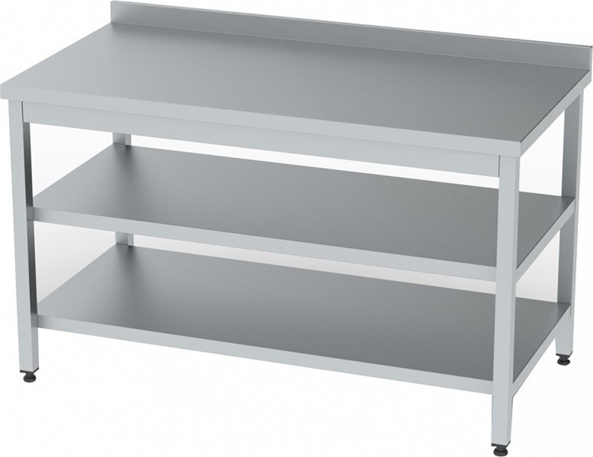 Dtaç12060-120x60x85 cm Ara Raflı , Alt Tablalı Çalışma Tezgahı