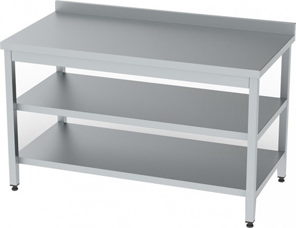 Dtaç12060-120x60x85 cm Ara Raflı , Alt Tablalı Çalışma Tezgahı