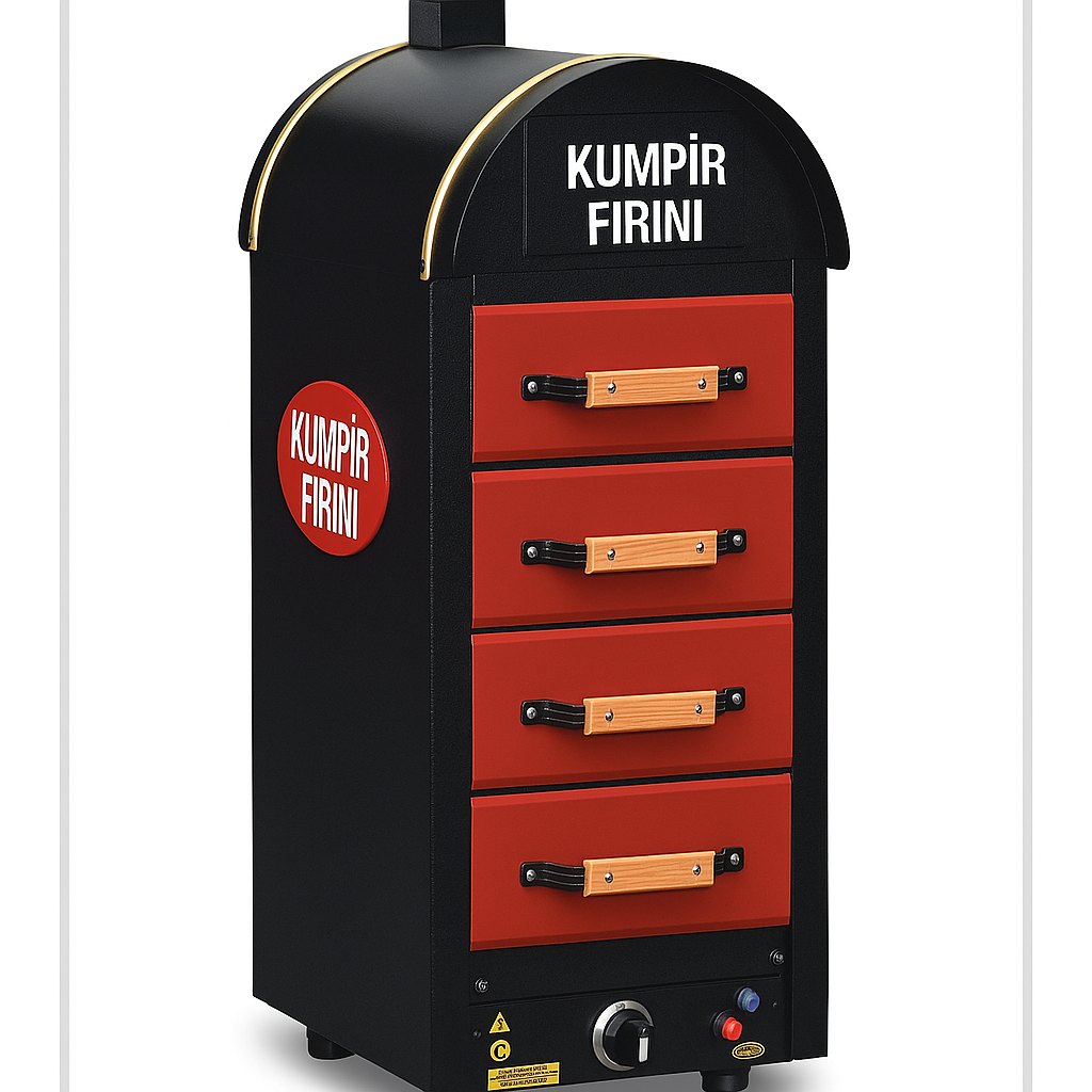 Pimak M079-4E Elektrikli Kumpir Fırını – 4 Çekmeceli Profesyonel