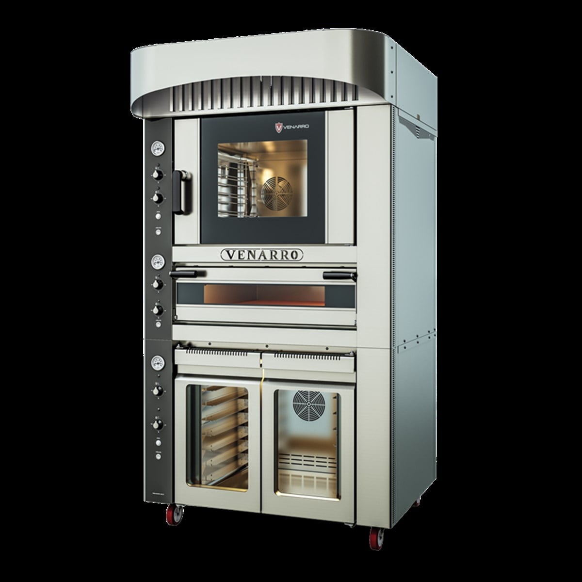 Kombine Sabit Fırın Set & Mayalandırma & Davlumbaz