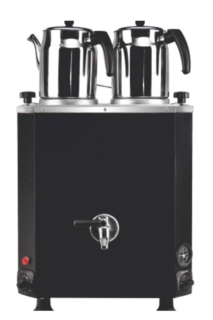 2 Demlikli Statik Çay Kazanı (Elektrikli)