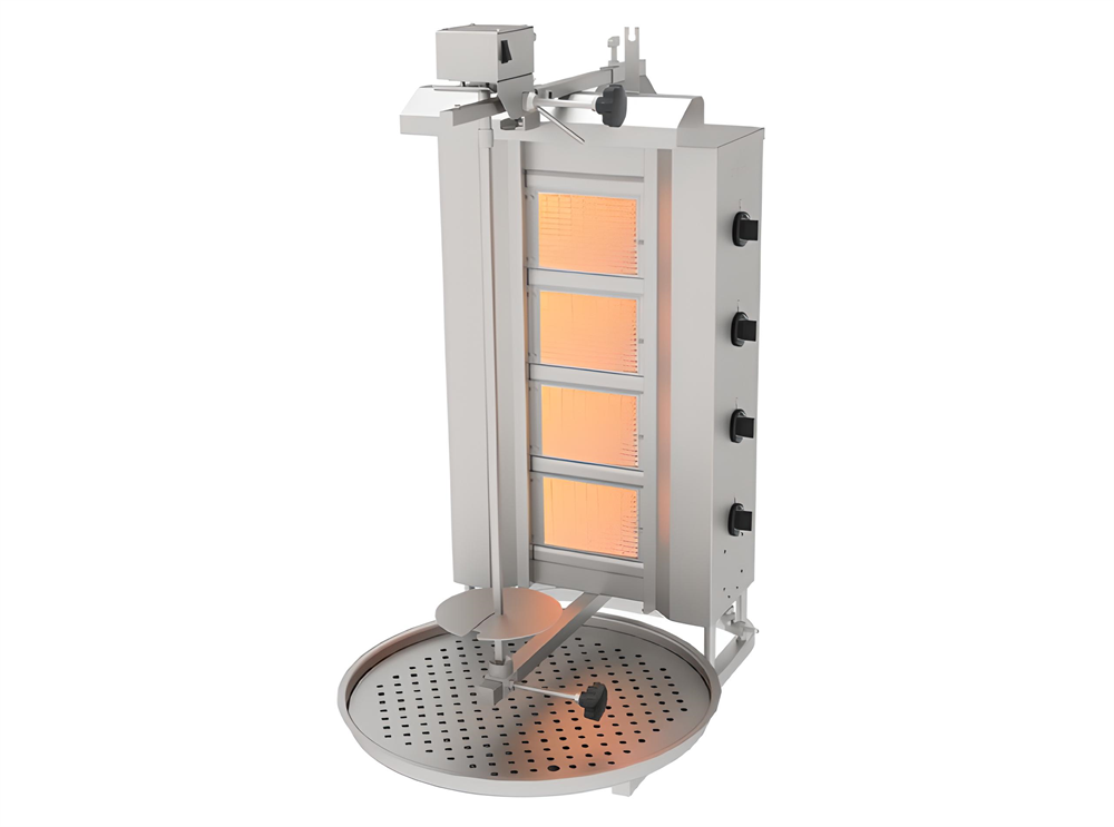 Döner Ocağı 4 Gözlü Üstten Motorlu