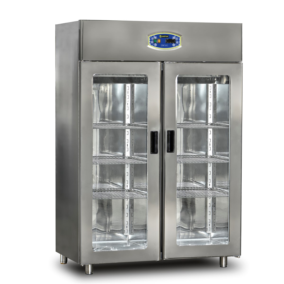 İki Kapılı Depo Tipi Cam Kapılı Buzdolabı