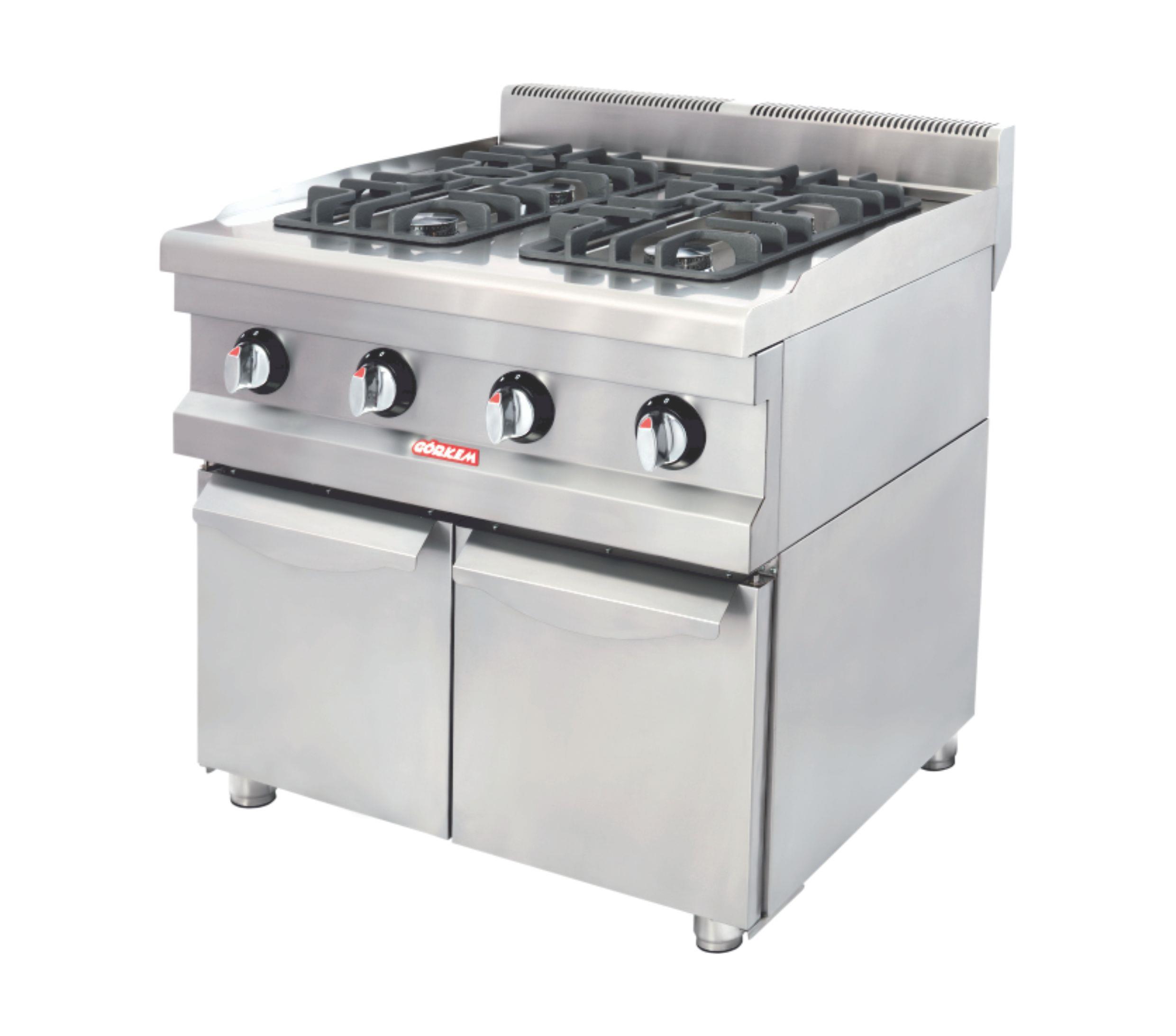 4'Lü Dolaplı Ocak Gazlı CE