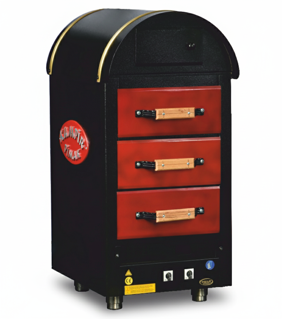 Pimak M079-3E Elektrikli Kumpir Fırını – 3 Çekmeceli Profesyonel