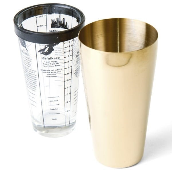 Biradlı Boston Shaker (Altın)-KOKTEYL EKİPMANLARI - Demasan
