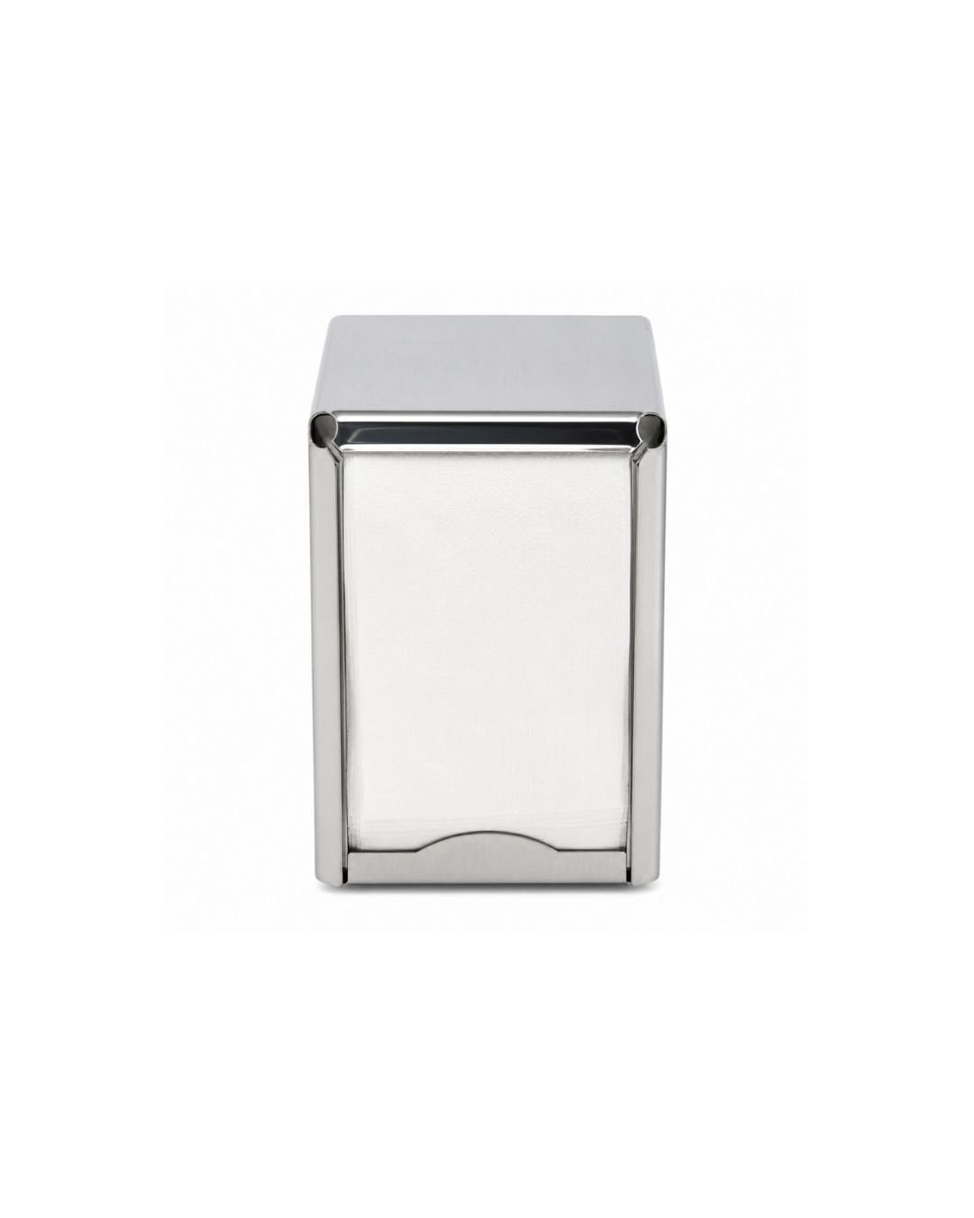 Biradlı Çelik Dispenser Peçetelik (12x10x14,3 cm) (36'Lı)-Büfe Dispenserleri - Demasan
