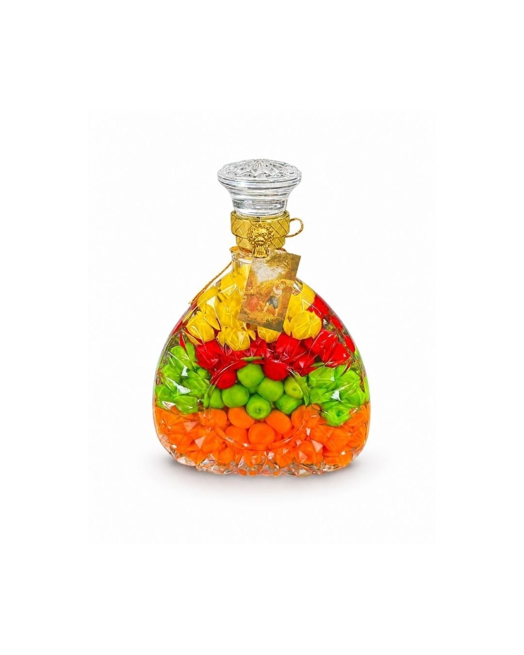 Biradlı Dekoratif Cam Şişe (25x16,5 cm)-KOKTEYL EKİPMANLARI - Demasan
