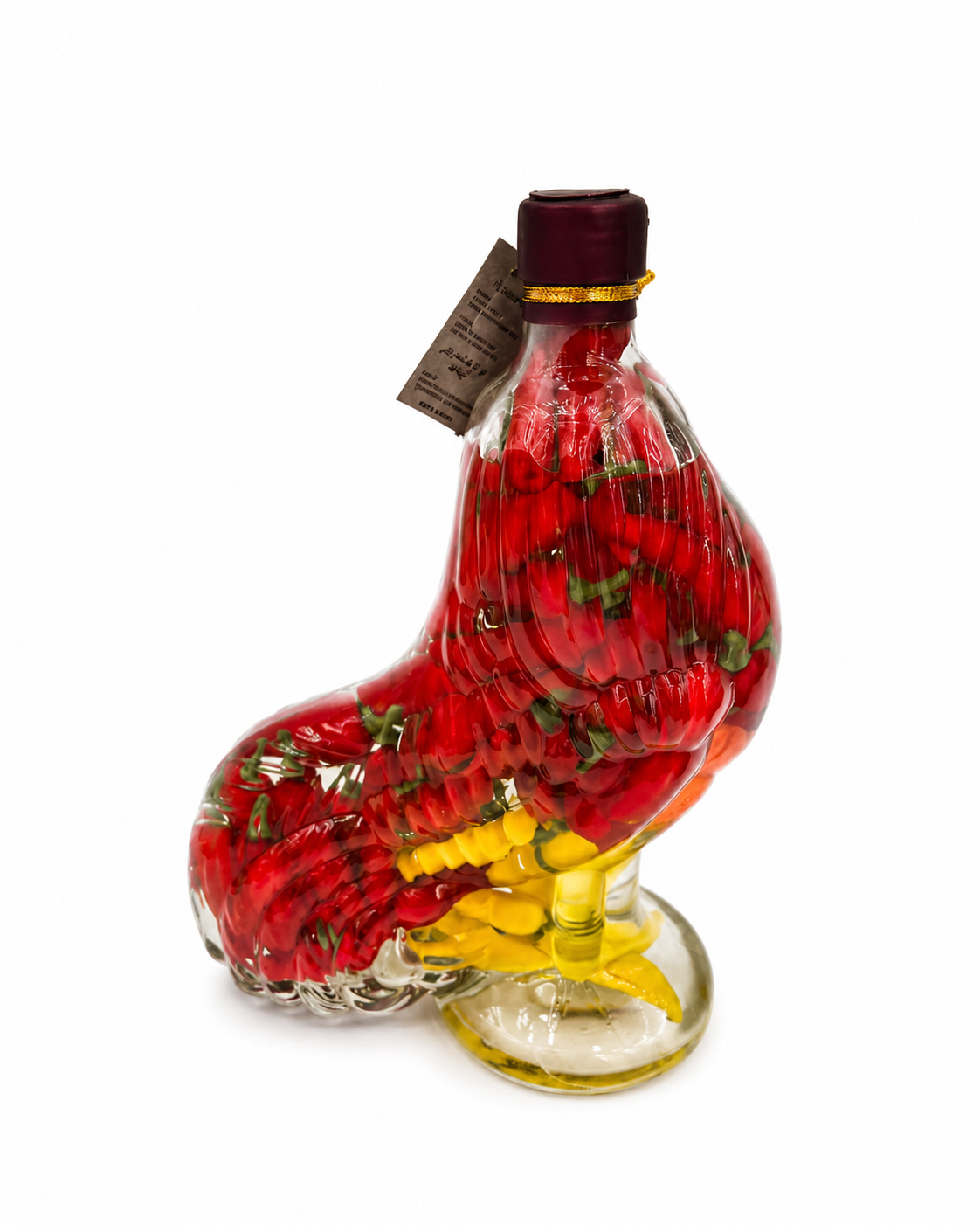 Biradlı Dekoratif Cam Şişe (26,5x16,5 cm)-KOKTEYL EKİPMANLARI - Demasan
