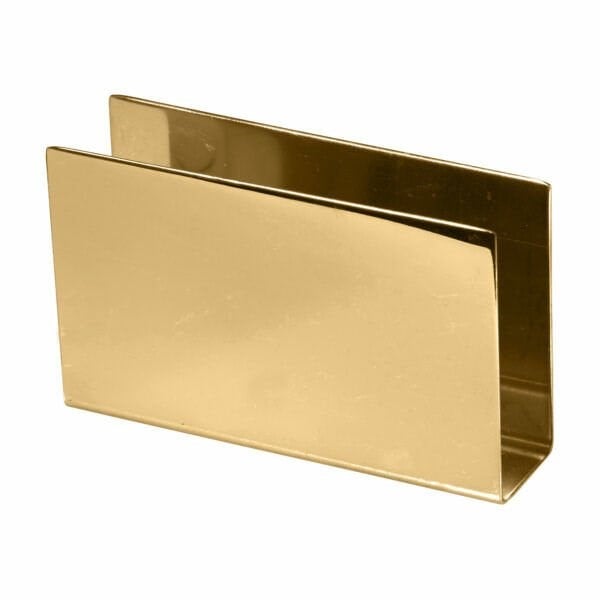 Biradlı Ekonomik Dikdörtgen Peçetelik Altın 11x6,5CM-Sosluk, Reçellik ve Şişeler - Demasan
