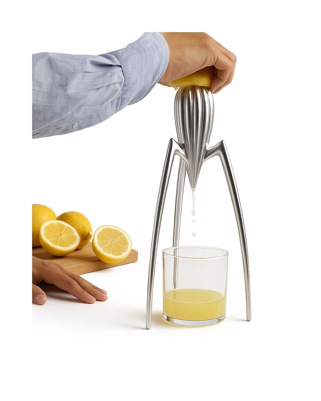 Biradlı İkonik Tasarımlı Limon Sıkacağı (12x12x29 cm)