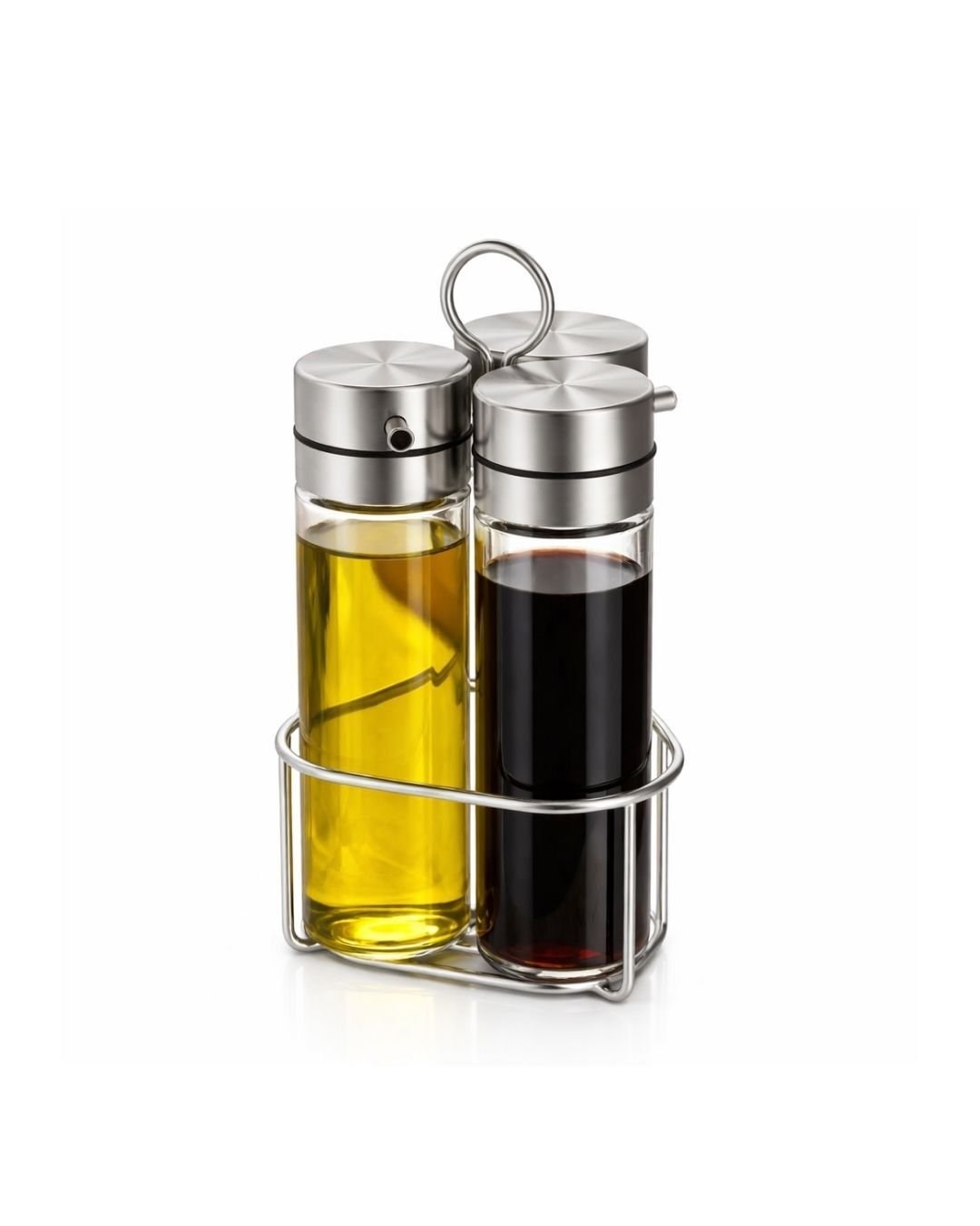 Biradlı Üçlü Yağlık & Sirkelik Takımı (200 ml)-Sosluk, Reçellik ve Şişeler - Demasan
