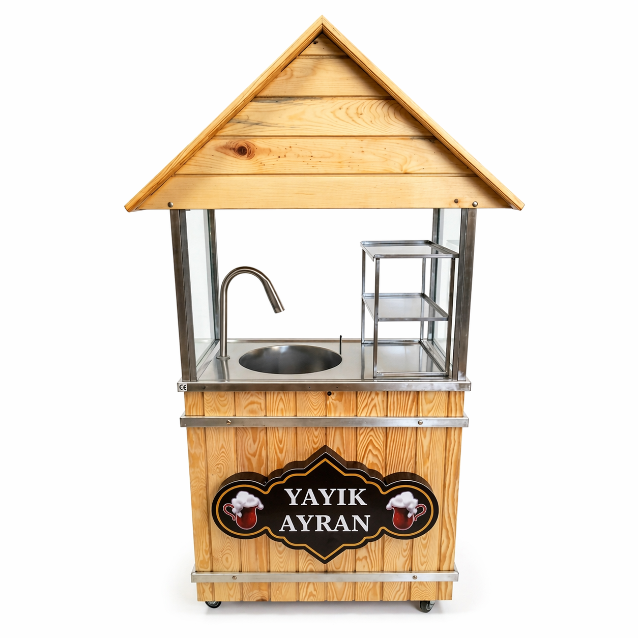 DEM11B-Çatılı 36 Litre Yayık Ayran Makinası