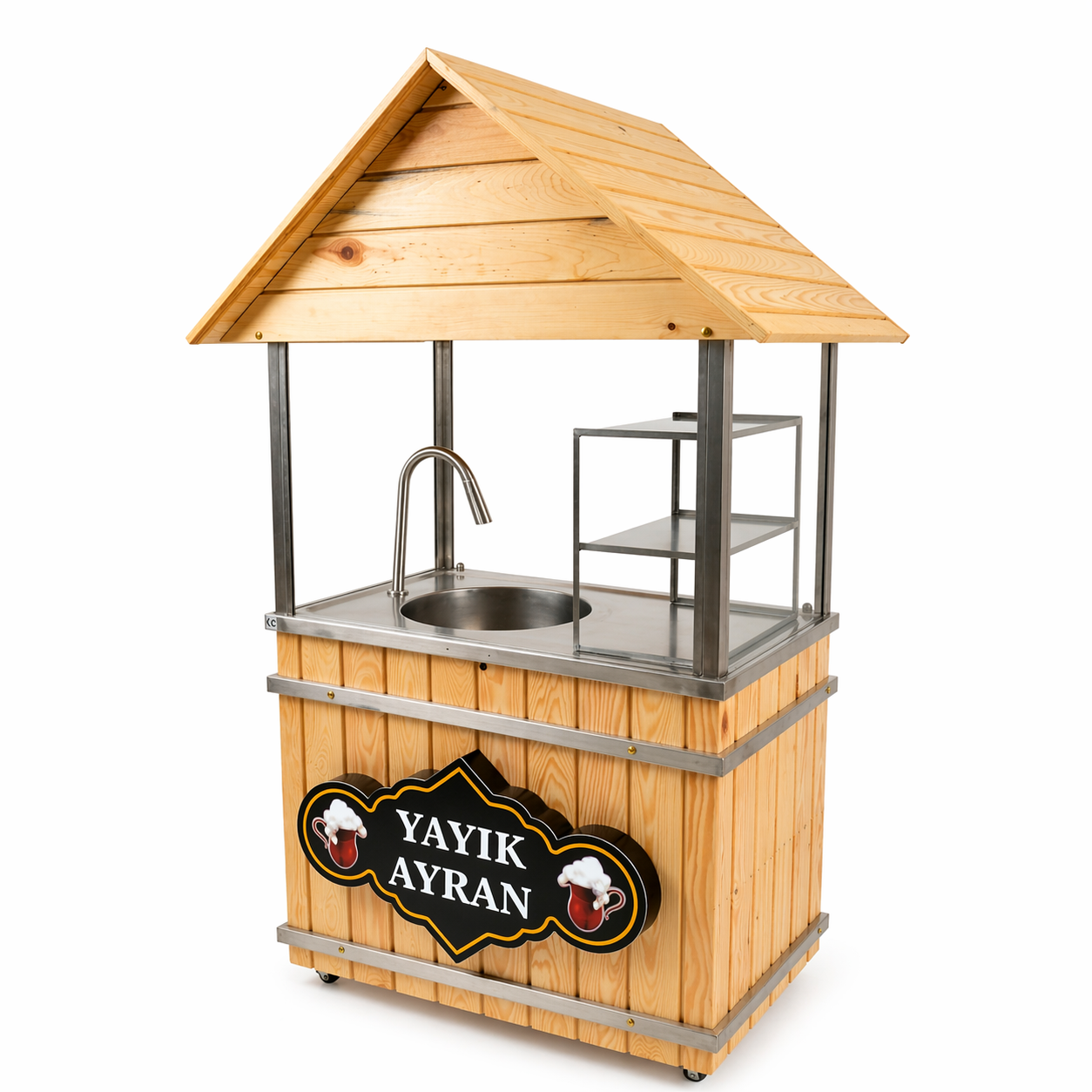 DEM11B-Çatılı 36 Litre Yayık Ayran Makinası
