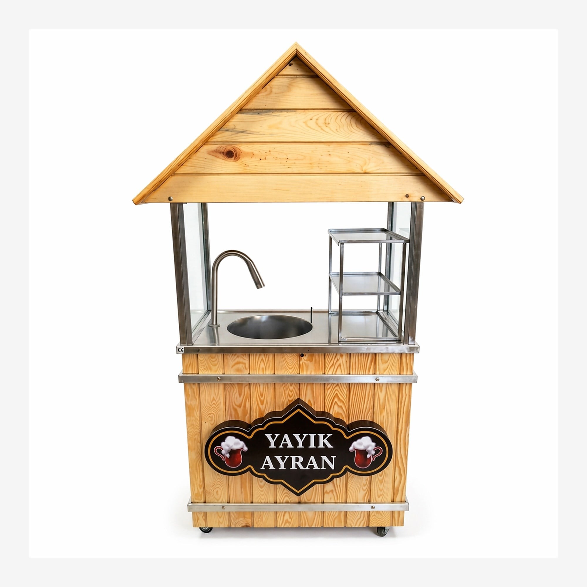 DEM11B-Çatılı 36 Litre Yayık Ayran Makinası