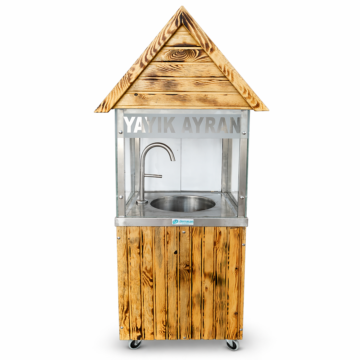 DEM11M5-Mini Çatılı 50 Litre Yayık Ayran Makinası